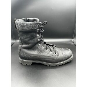 Harley Davidson Tony Black Leather Combat Motorcycle Boots Mens 10 D93169